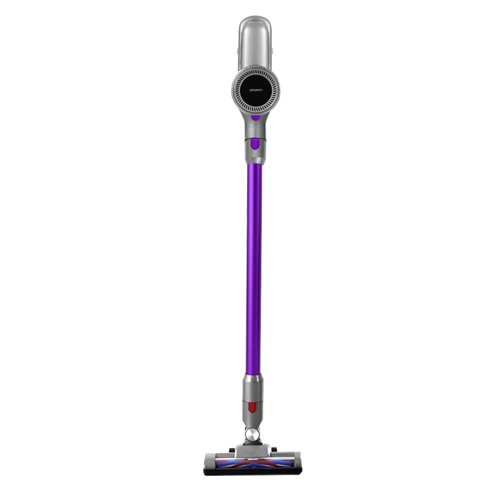 Devanti Stick Vacuum Cleaner Bagless Cordless 120W Purple Devanti Stick Vacuum Cleaner Bagless Cordless 120W Purple