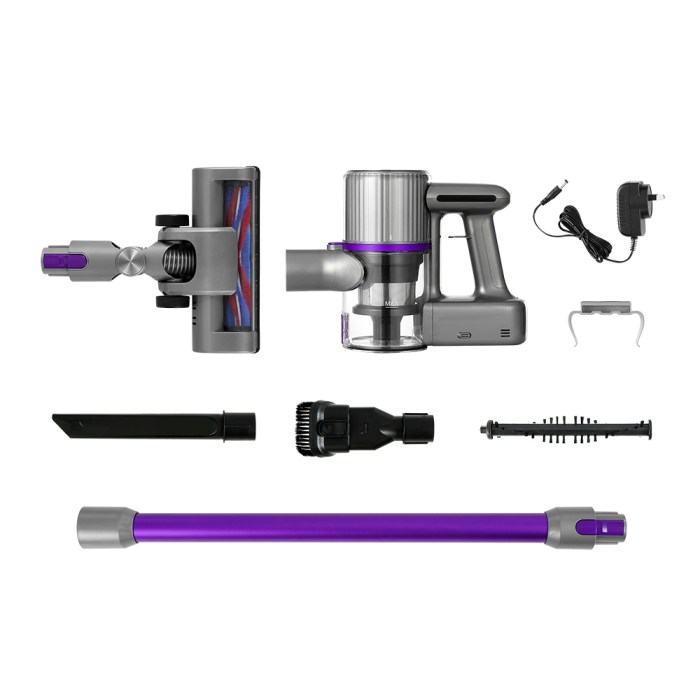 Devanti Stick Vacuum Cleaner Bagless Cordless 120W Purple Devanti Stick Vacuum Cleaner Bagless Cordless 120W Purple