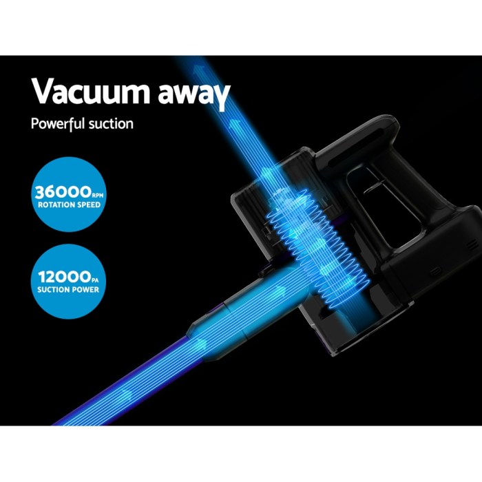 Devanti Stick Vacuum Cleaner Bagless Cordless 120W Purple Devanti Stick Vacuum Cleaner Bagless Cordless 120W Purple