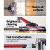 Devanti Stick Vacuum Cleaner Bagless Cordless Red 150W Devanti Stick Vacuum Cleaner Bagless Cordless Red 150W
