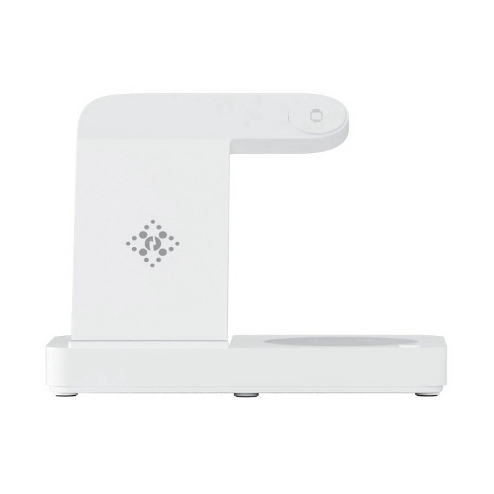 Private: Devanti 4-in-1 Wireless Charger Dock Fast Charging for Phone White Devanti 4-in-1 Wireless Charger Dock Fast Charging for Phone White