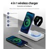 Private: Devanti 4-in-1 Wireless Charger Dock Fast Charging for Phone White Devanti 4-in-1 Wireless Charger Dock Fast Charging for Phone White