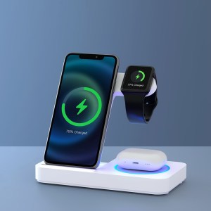 Private: Devanti 4-in-1 Wireless Charger Dock Fast Charging for Phone White Devanti 4-in-1 Wireless Charger Dock Fast Charging for Phone White