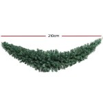 Jingle Jollys 2.1m Christmas Garland Xmas Decorations Green Wedding Party
