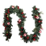 Jingle Jollys 2.7m Christmas Garland with Decorations Xmas Wedding Party Jingle Jollys 2.7m Christmas Garland with Decorations Xmas Wedding Party