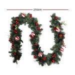 Jingle Jollys 2.7m Christmas Garland with Decorations Xmas Wedding Party Jingle Jollys 2.7m Christmas Garland with Decorations Xmas Wedding Party