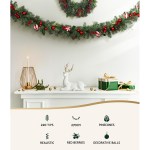 Jingle Jollys 2.7m Christmas Garland with Decorations Xmas Wedding Party Jingle Jollys 2.7m Christmas Garland with Decorations Xmas Wedding Party