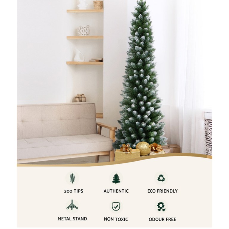 Jingle Jollys Christmas Tree 1.8m Xmas Tree Decorations Snowy 300 Tips Jingle Jollys Christmas Tree 1.8m Xmas Tree Decorations Snowy 300 Tips