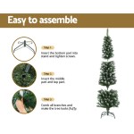 Jingle Jollys Christmas Tree 1.8m Xmas Tree Decorations Snowy 300 Tips Jingle Jollys Christmas Tree 1.8m Xmas Tree Decorations Snowy 300 Tips