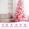 Jingle Jollys Christmas Tree 1.8m Pink Xmas Tree Snowy Party Decor 810 Tips Jingle Jollys Christmas Tree 1.8m Pink Xmas Tree Snowy Party Decor 810 Tips