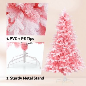 Jingle Jollys Christmas Tree 1.8m Pink Xmas Tree Snowy Party Decor 810 Tips Jingle Jollys Christmas Tree 1.8m Pink Xmas Tree Snowy Party Decor 810 Tips