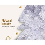 Jingle Jollys Christmas Tree 2.1m 1000 White Tips Xmas Tree Decorations Jingle Jollys Christmas Tree 2.1m 1000 White Tips Xmas Tree Decorations