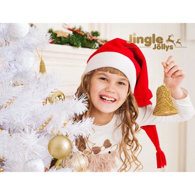 Jingle Jollys Christmas Tree 2.1m 1000 White Tips Xmas Tree Decorations Jingle Jollys Christmas Tree 2.1m 1000 White Tips Xmas Tree Decorations