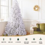 Jingle Jollys Christmas Tree 2.1m 500 LED Xmas Tree Decorations White 1260 Tips Jingle Jollys Christmas Tree 2.1m 500 LED Xmas Tree Decorations White 1260 Tips