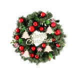 Jingle Jollys Christmas Wreath 40CM Xmas Garland Baubles Ornaments Party Decor Jingle Jollys Christmas Wreath 40CM Xmas Garland Baubles Ornaments Party Decor