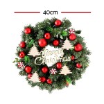 Jingle Jollys Christmas Wreath 40CM Xmas Garland Baubles Ornaments Party Decor Jingle Jollys Christmas Wreath 40CM Xmas Garland Baubles Ornaments Party Decor