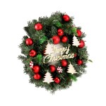 Jingle Jollys Christmas Wreath 40CM Xmas Garland Baubles Ornaments Party Decor Jingle Jollys Christmas Wreath 40CM Xmas Garland Baubles Ornaments Party Decor
