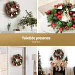 Jingle Jollys Christmas Wreath 40CM Xmas Garland Baubles Ornaments Party Decor Jingle Jollys Christmas Wreath 40CM Xmas Garland Baubles Ornaments Party Decor