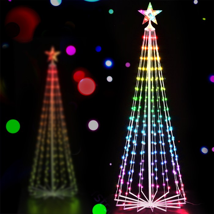 Jingle Jollys Christmas Tree 1.8m 265 RGB LED Fairy Lights Xmas Trees Decoration Jingle Jollys Christmas Tree 1.8m 265 RGB LED Fairy Lights Xmas Trees Decoration
