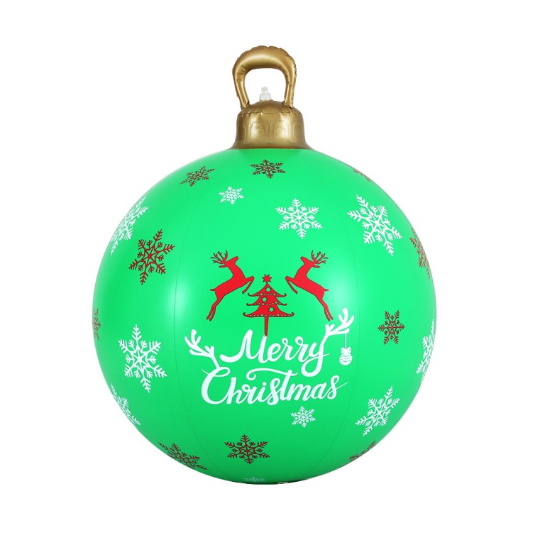 Jingle Jollys Christmas Inflatable Ball Bauble 60cm Outdoor Decoration Green Jingle Jollys Christmas Inflatable Ball Bauble 60cm Outdoor Decoration Green