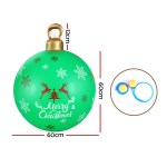 Jingle Jollys Christmas Inflatable Ball Bauble 60cm Outdoor Decoration Green Jingle Jollys Christmas Inflatable Ball Bauble 60cm Outdoor Decoration Green
