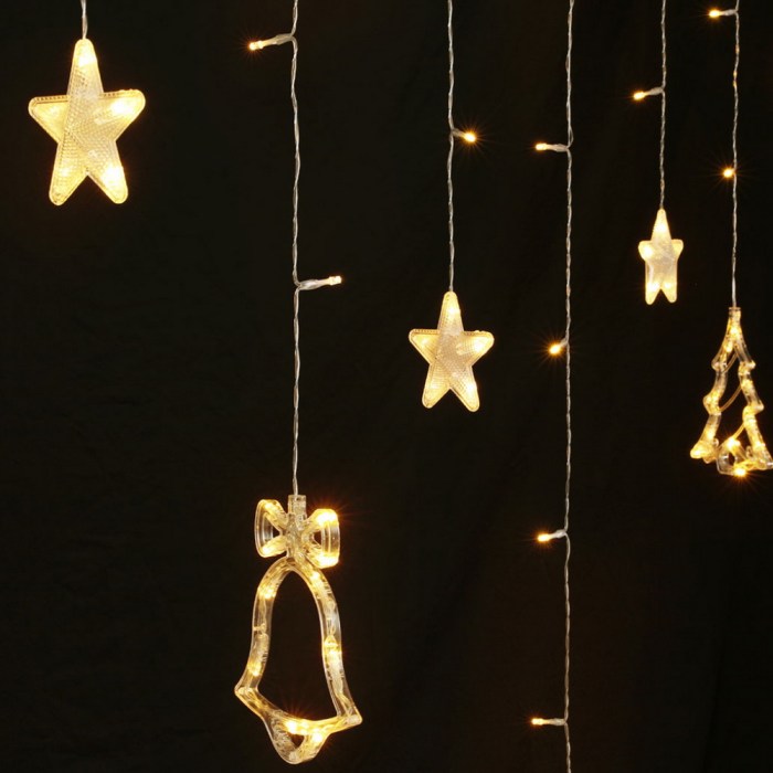 Jingle Jollys 3M Christmas Icicle Lights String Lights 138 LED Warm White Jingle Jollys 3M Christmas Icicle Lights String Lights 138 LED Warm White