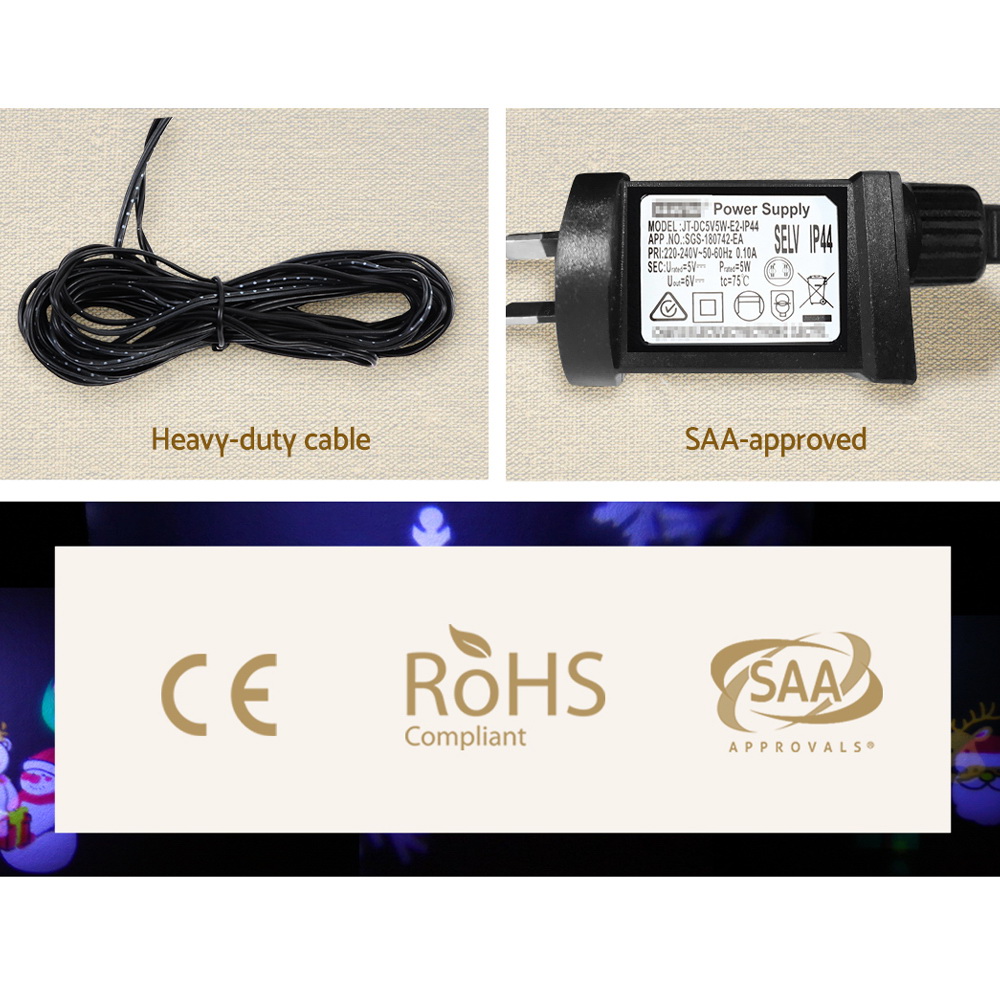 1x projector light christmas lights laser outdoor decorations jingle jollys