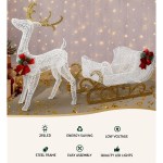 Jingle Jollys Christmas Lights Reindeer Sleigh215 LED Decorations Jingle Jollys Christmas Lights Reindeer Sleigh215 LED Decorations