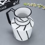 soga 2x 23.5x19.5cm ornament modern ceramic vase with handle soga 2x 23.5x19.5cm ornament modern ceramic vase with handle