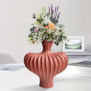 soga 2x 25x24cm ornament matte red small vases countertop decoration soga 2x 25x24cm ornament matte red small vases countertop decoration