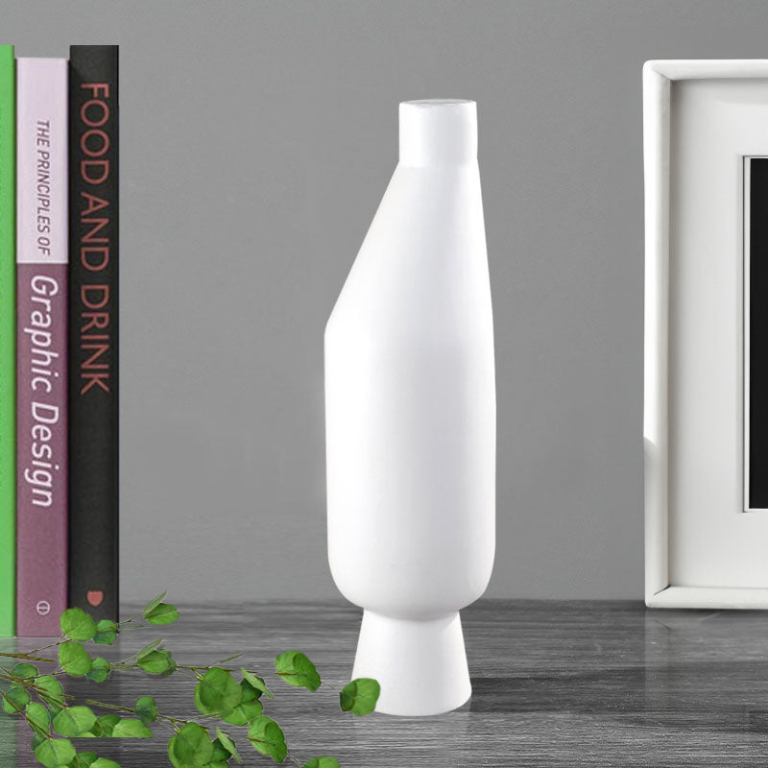 soga 14x52cm ornament white modern minimalist vase decorative with narrow tops soga 14x52cm ornament white modern minimalist vase decorative with narrow tops