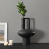 soga 20x30cm ornament contemporary black ceramic vase decorative soga 20x30cm ornament contemporary black ceramic vase decorative