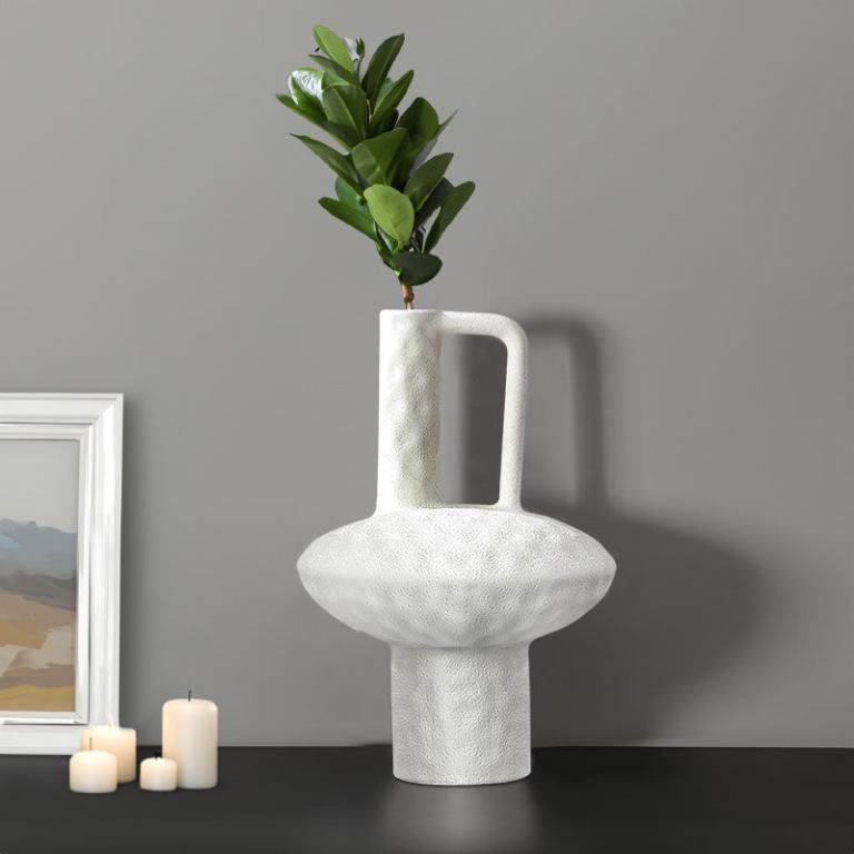 soga 20x30cm ornament contemporary white ceramic vase decorative