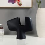 soga 2x 44x35cm ornament modern curved decorative vase sculptural accent style