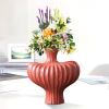 soga 2x 28x30cm ornament large matte red vases countertop decoration accessories home decor soga 2x 28x30cm ornament large matte red vases countertop decoration accessories home decor