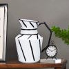 soga 23.5x19.5cm ornament modern ceramic vase with handle