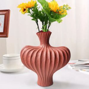 soga 2x 25x24cm ornament matte red small vases countertop decoration soga 2x 25x24cm ornament matte red small vases countertop decoration