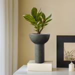 soga 2x 15x19.5cm ornament black minimalist nordic ceramic vase modern versatile for home decor