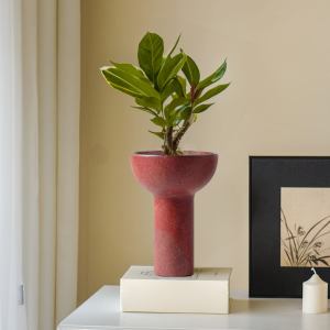 soga 2x 44x35cm ornament modern black abstract ceramic vase with unique