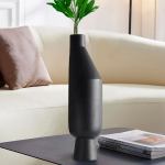 soga 14x52cm ornament black minimalist vases with narrow neck rounded body soga 14x52cm ornament black minimalist vases with narrow neck rounded body