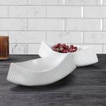 soga 37x12.5cm ornament white boat shaped plate ceramic soga 37x12.5cm ornament white boat shaped plate ceramic