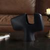 soga 44x35cm ornament modern black abstract ceramic vase with unique decorative piece for home decor soga 44x35cm ornament modern black abstract ceramic vase with unique decorative piece for home decor