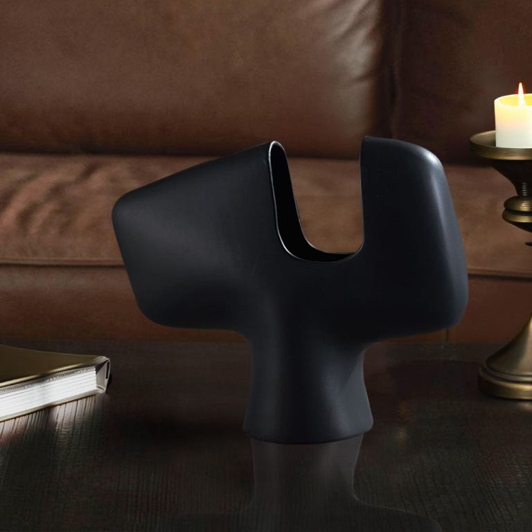 soga 44x35cm ornament modern black abstract ceramic vase with unique decorative piece for home decor soga 44x35cm ornament modern black abstract ceramic vase with unique decorative piece for home decor