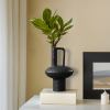 soga 20x30cm ornament contemporary black ceramic vase decorative soga 20x30cm ornament contemporary black ceramic vase decorative