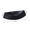 soga 37x12.5cm ornament black boat shaped plate ceramic