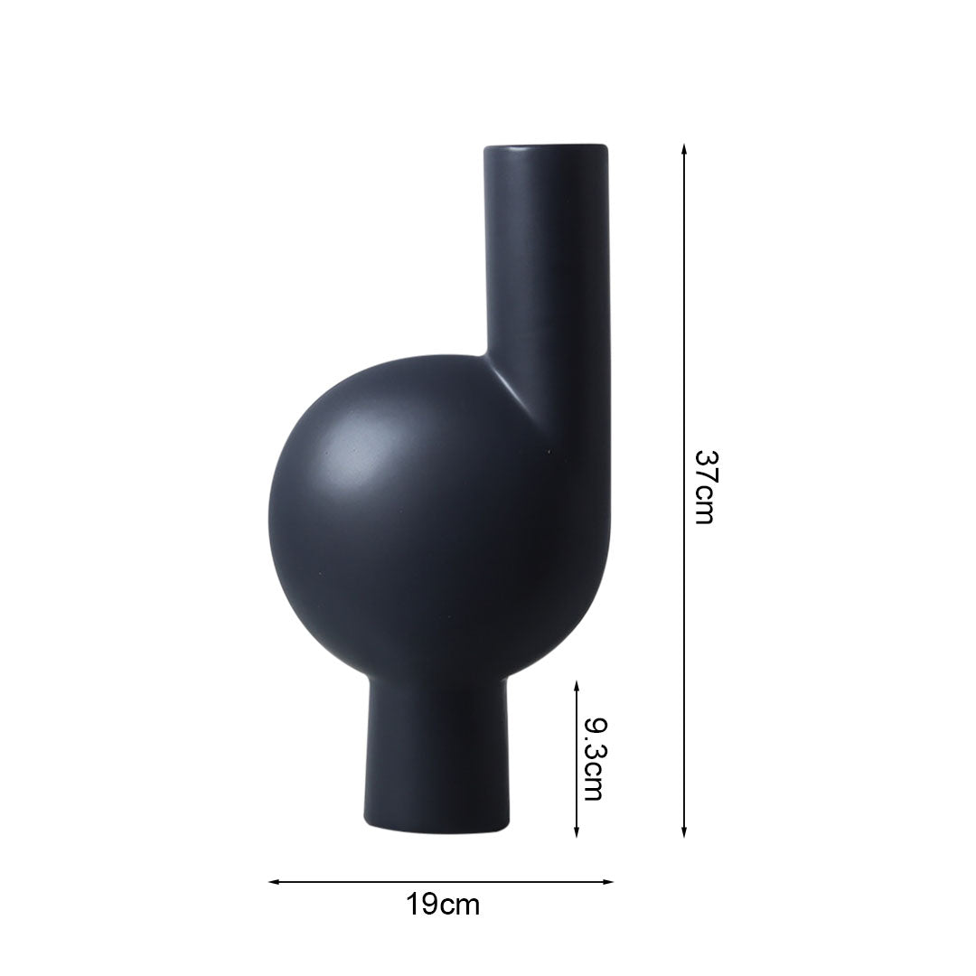 soga 2x 19x37cm large ornament a modern abstract vase unique shape