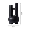 soga 2x black ornament modern geometric vase minimalist double tube