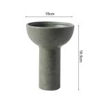 soga 2x 15x19.5cm ornament black minimalist nordic ceramic vase modern versatile for home decor