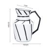 soga 23.5x19.5cm ornament modern ceramic vase with handle