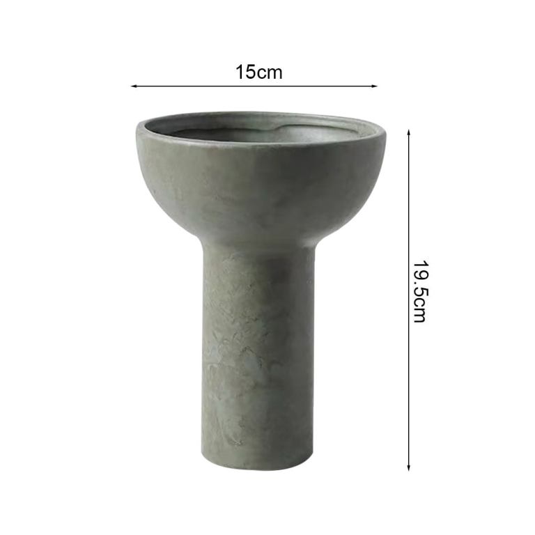 soga 15x19.5cm ornament black minimalist nordic ceramic vase modern versatile for home decor